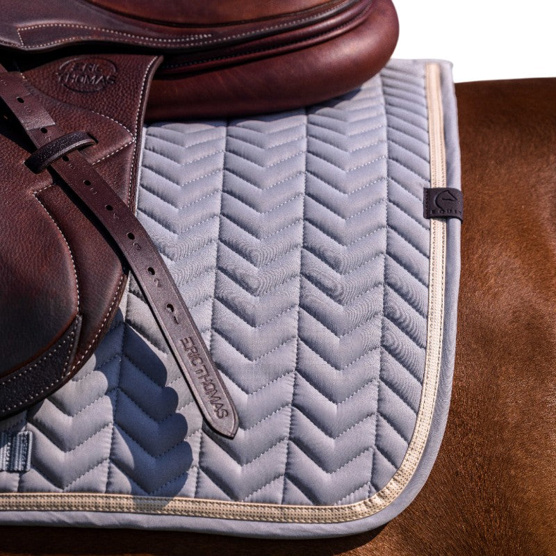 Equithème - Tapis de selle Softypop gris | - Ohlala