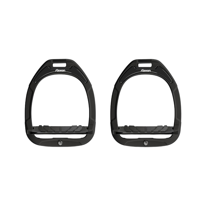 Flex On - GC Inclined Grip Stirrups black / black / white