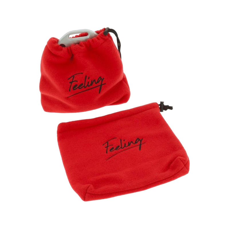 Feeling - Red polar stirrup covers (x2)