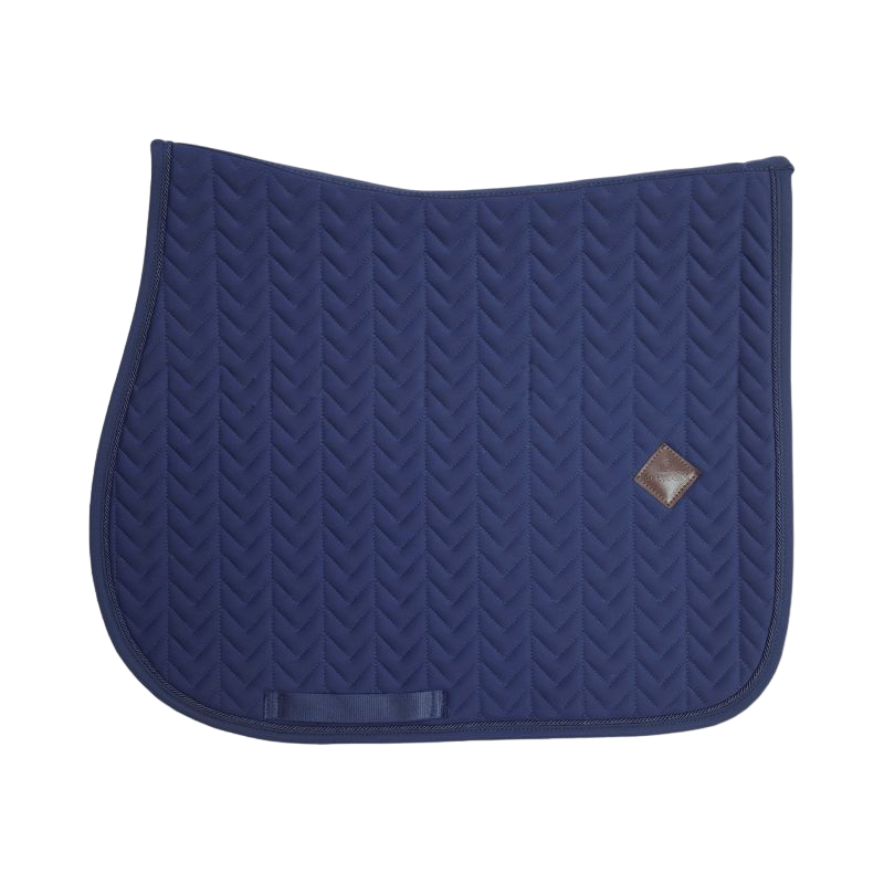 Kentucky Horsewear - Tapis de selle Fishbone marine | - Ohlala