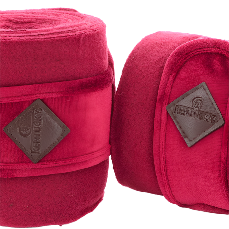 Kentucky Horsewear - Bandes de polo velvet fuchsia (x4)