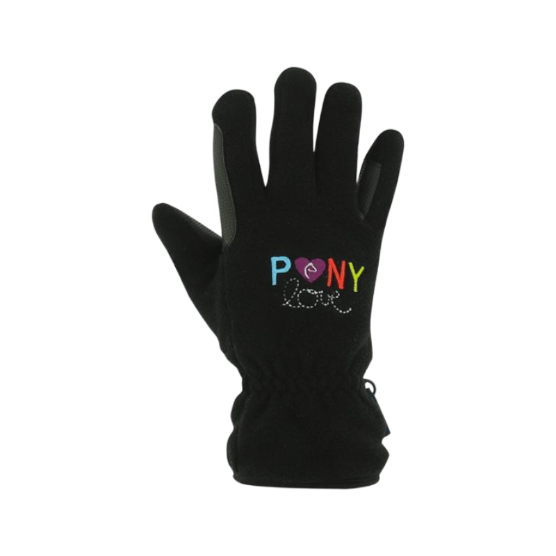 Equithème - Black Pony Love Gloves