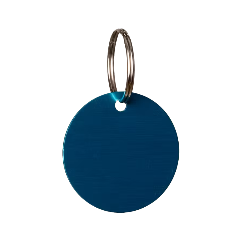 Grooming Deluxe - Ronde medaille om te graveren lichtblauw 