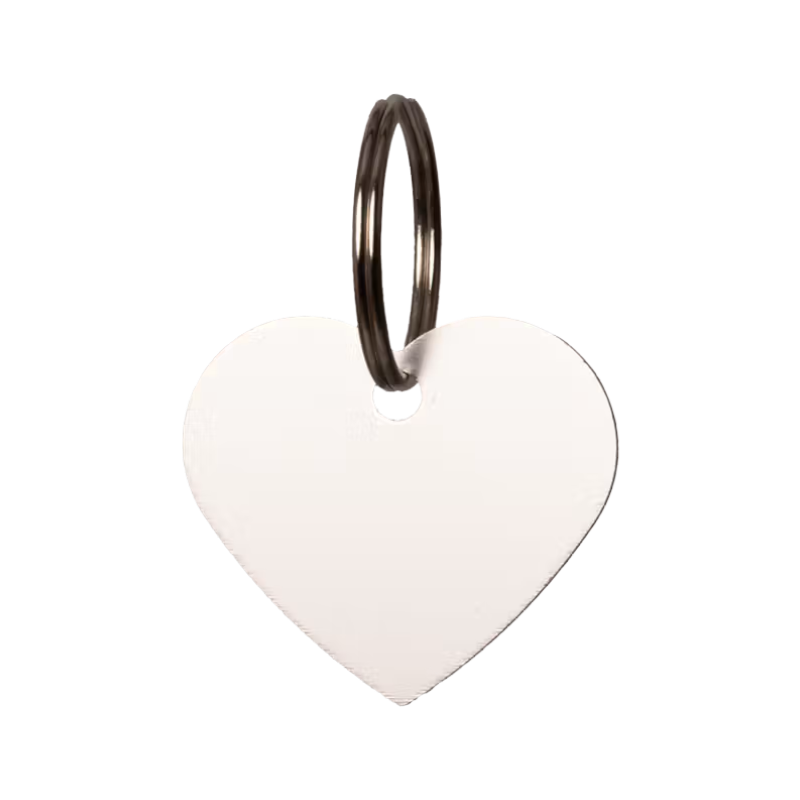 Grooming Deluxe - Medaille om te graveren hart zilver 