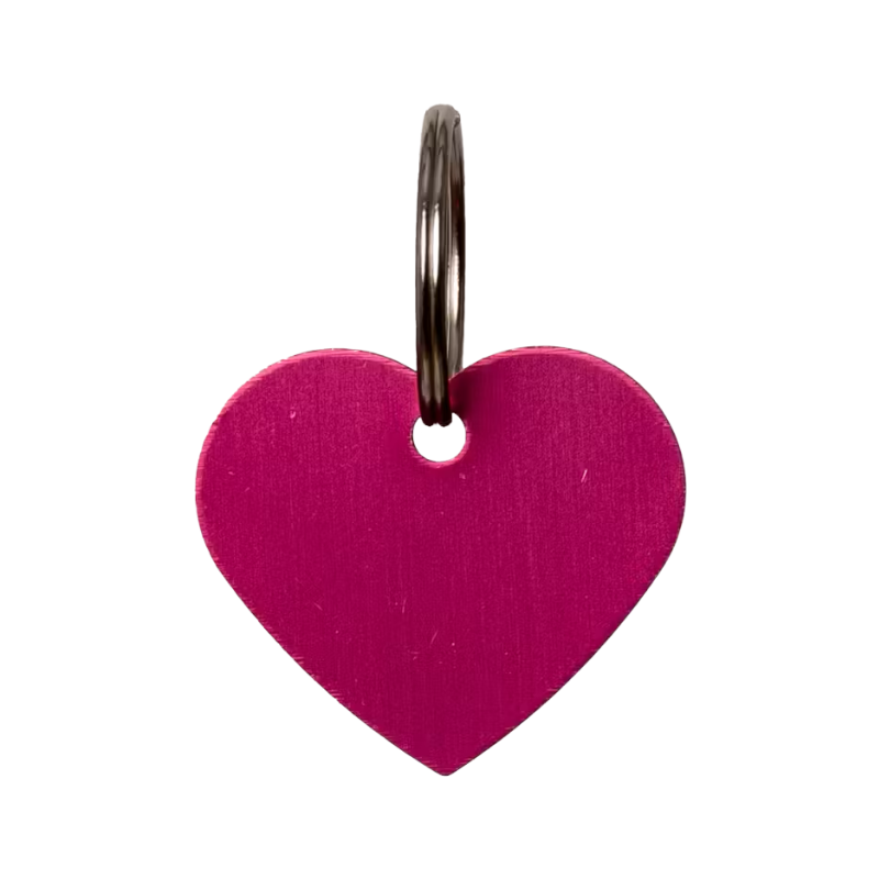 Grooming Deluxe - Medaille om te graveren hart roze 
