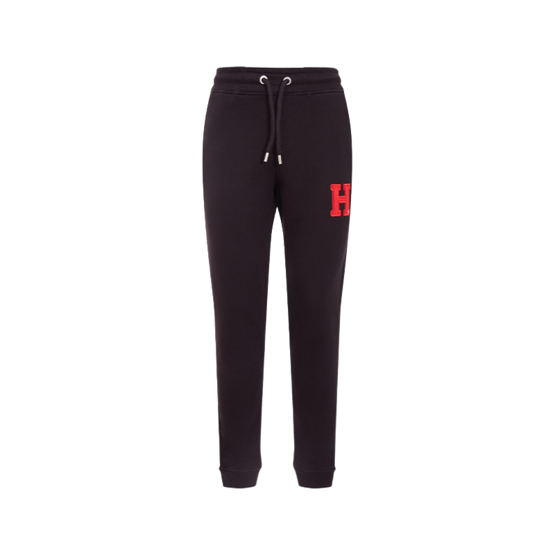Hagg - Jogging femme noir/ rouge