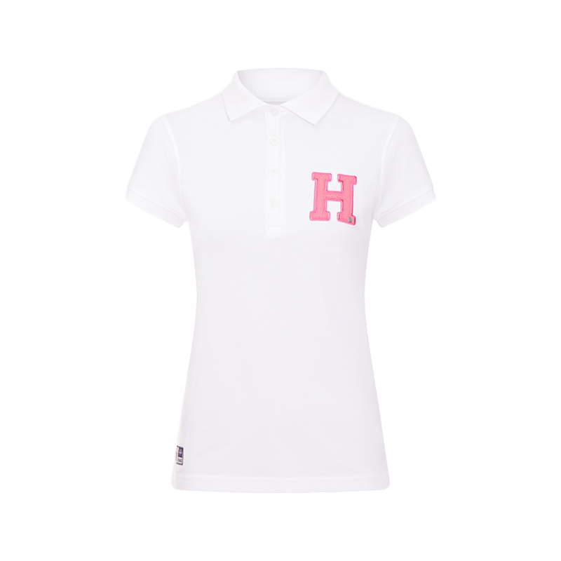 Hagg - Polo manches courtes femme blanc/ rose