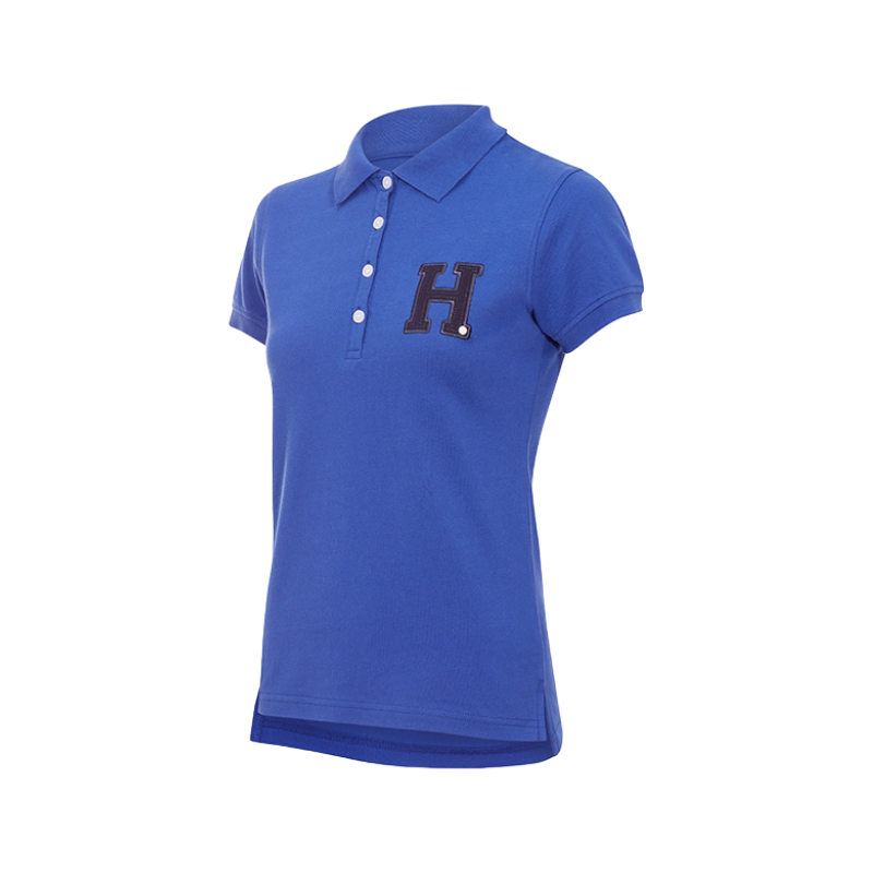 Hagg - Women's short-sleeved polo shirt in royal blue