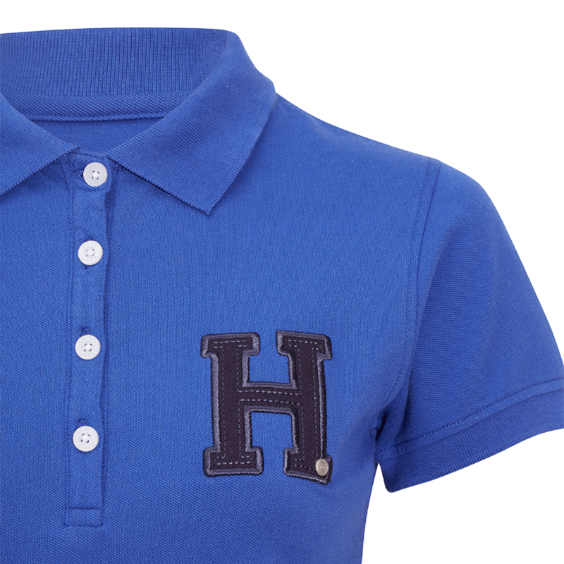 Hagg - Women's short-sleeved polo shirt in royal blue