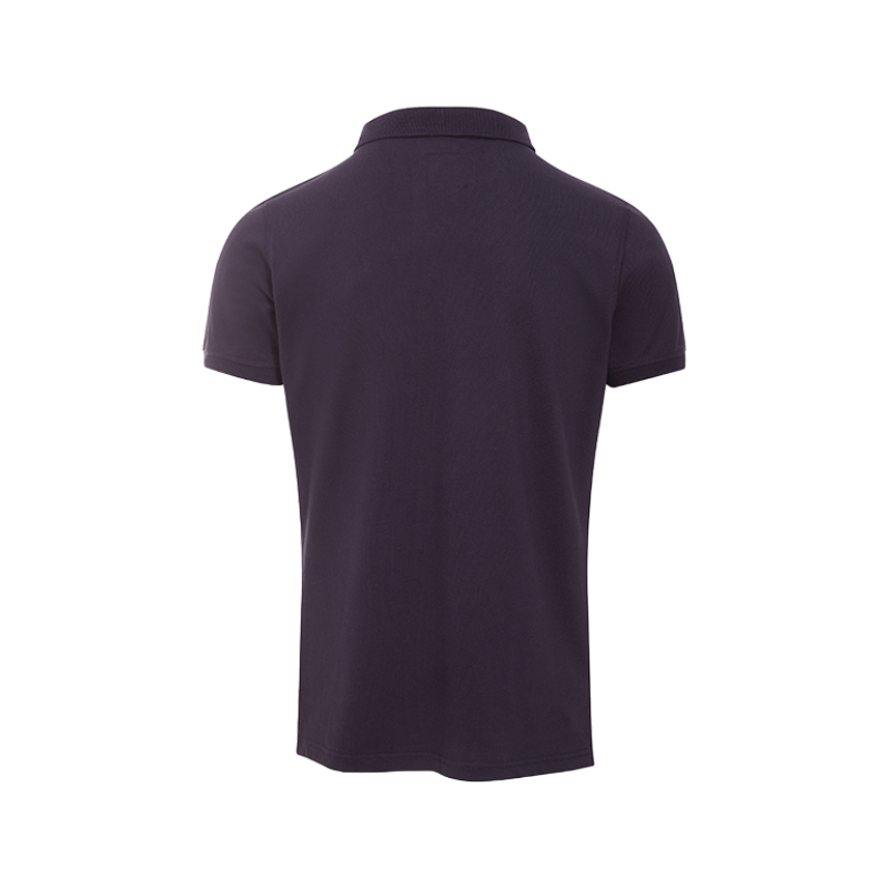 Hagg - Men's navy short-sleeved polo shirt