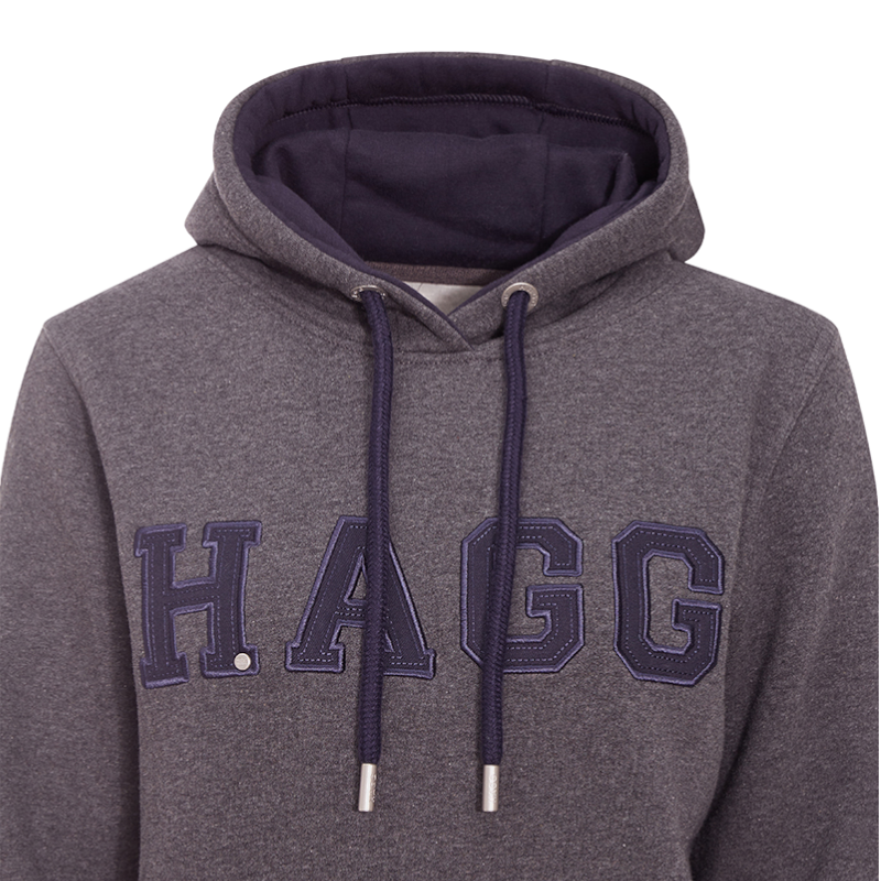 Hagg - Women's hoodie anthracite grey/navy