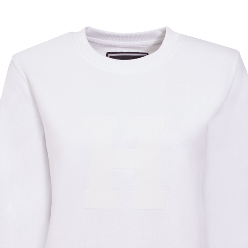 Hagg - White women's round-neck sweatshirt