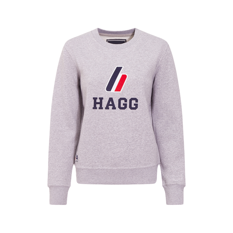 Hagg - Sweat col rond femme gris