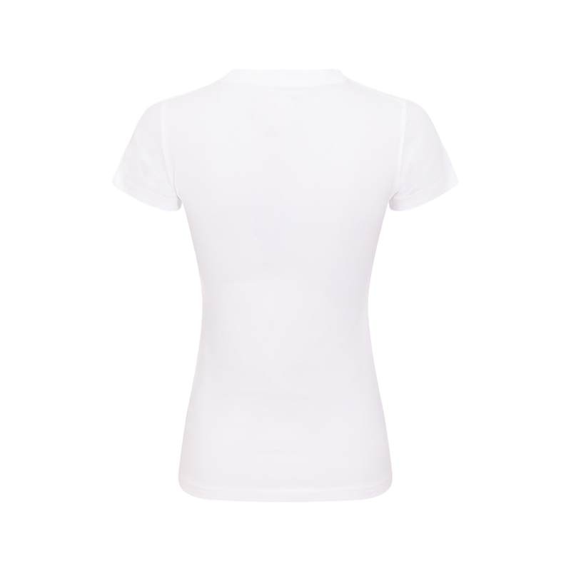 Hagg - Women's short-sleeved t-shirt white/orange