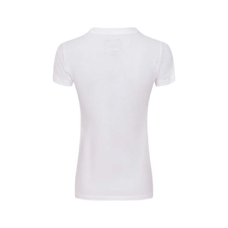 Hagg – Weißes Damen-Kurzarm-T-Shirt