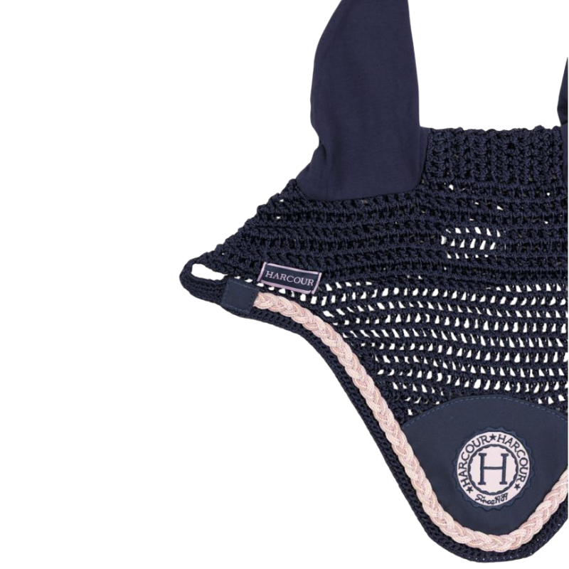 Harcour - Hoed voor paarden Suzette marine/roze 