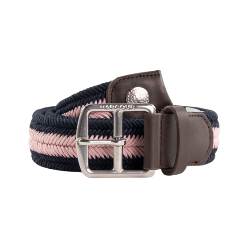 Harcour - Ceinture Bana marine/ pivoine