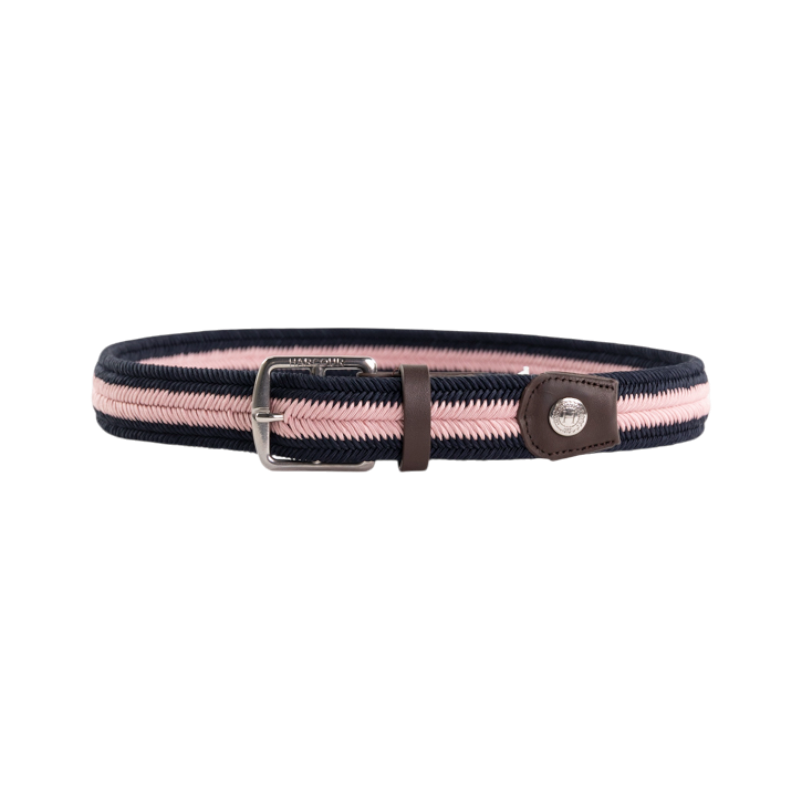Harcour - Ceinture Bana marine/ pivoine