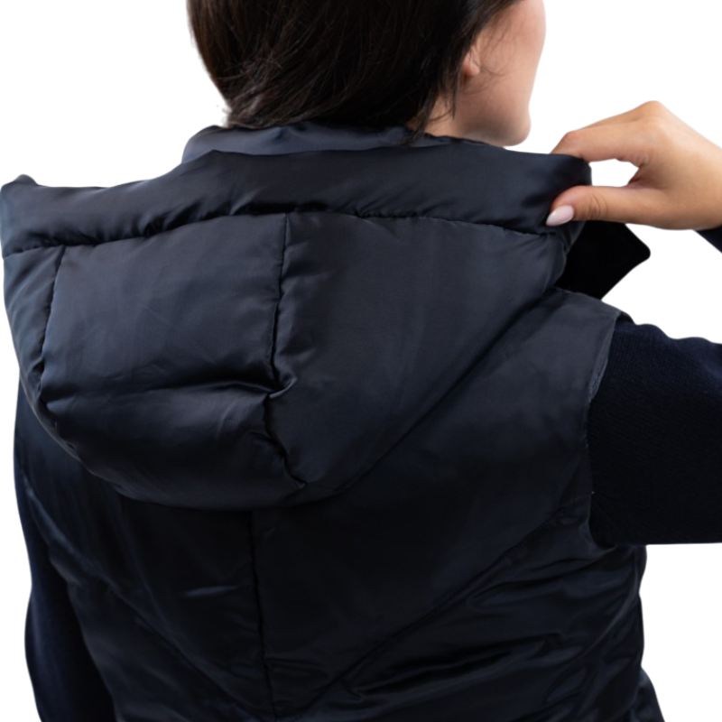Harcour - Women's sleeveless down jacket Auxane navy 
