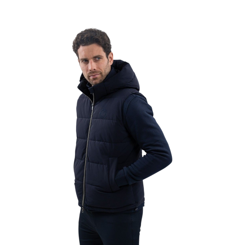 Harcour - Men's sleeveless down jacket Aubin navy 