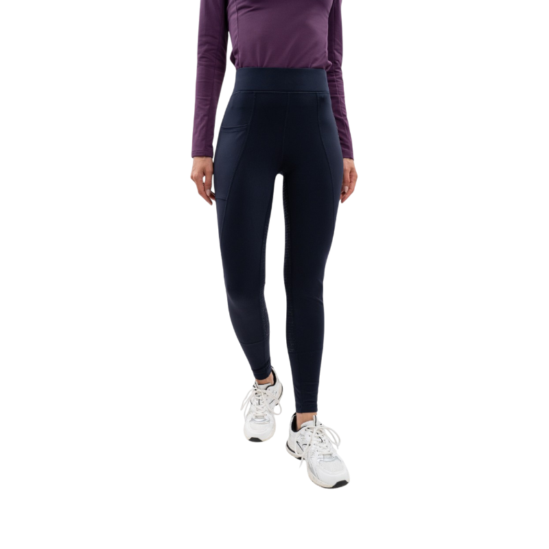 Harcour - Women's polar equestrian leggings Anaelle navy 