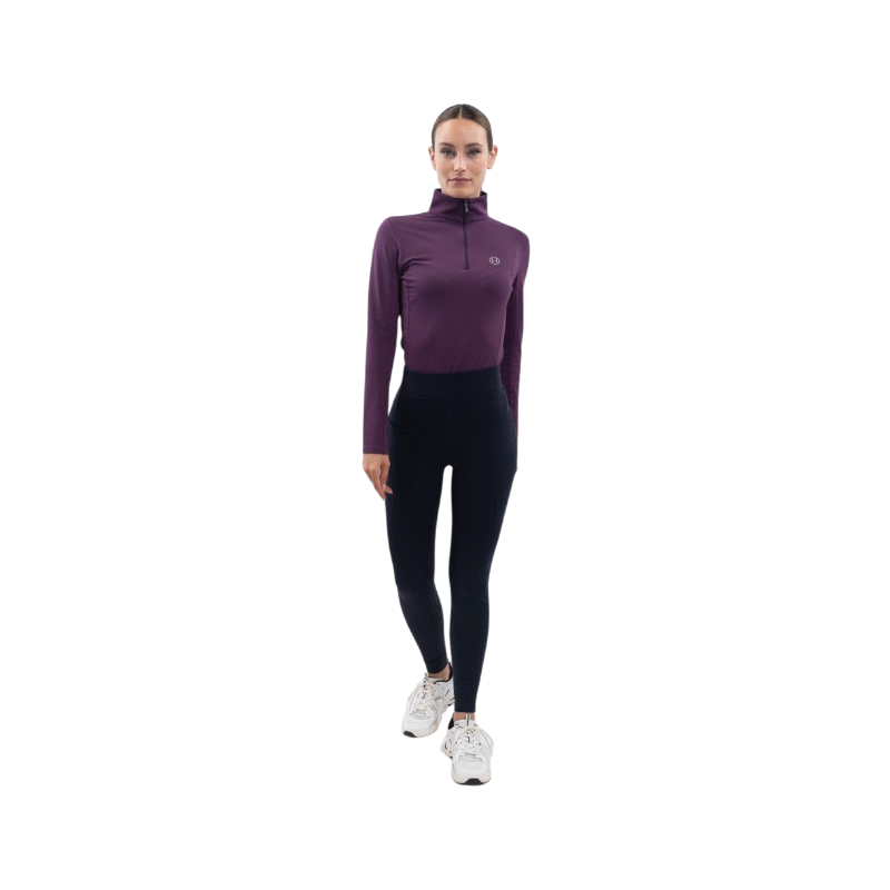 Harcour - Women's polar equestrian leggings Anaelle navy 
