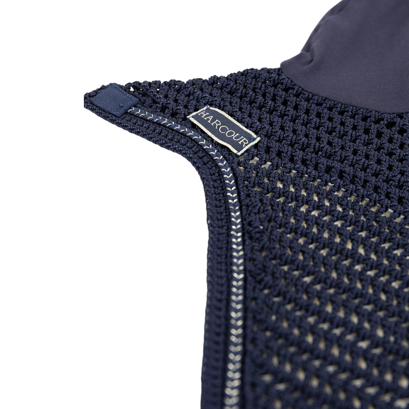 Harcour - Set Dressurpad Sunny und lustige Mütze marine/ hellgold 