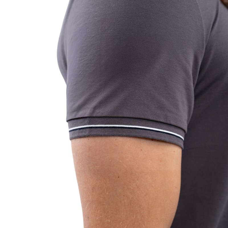 Harcour - Men's short sleeve polo Oscar slate 