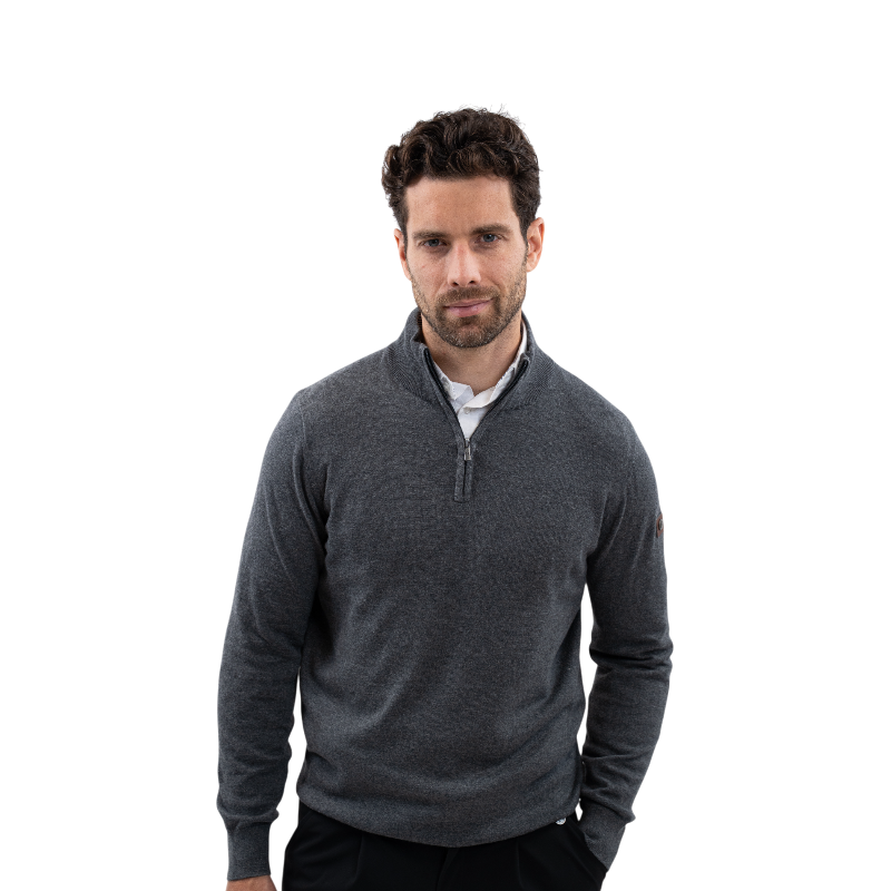Harcour - Long sleeve men's shirt Parmo slate 
