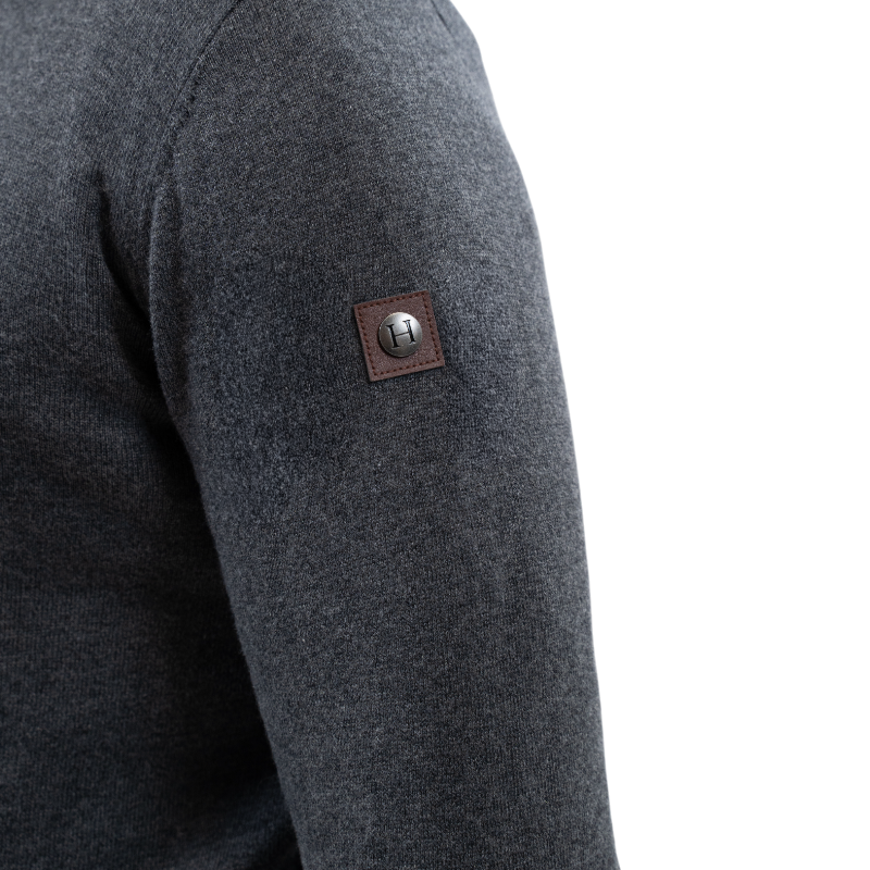 Harcour - Long sleeve men's shirt Parmo slate 