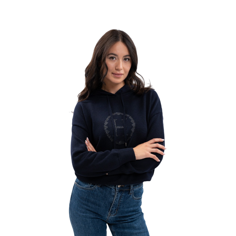 Harcour - Women's knitted sweater Aurelia navy 