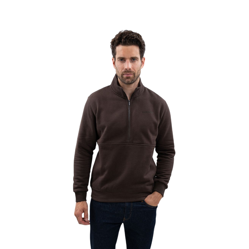 Harcour - Long sleeve men's sweatshirt Swabo cocoa 