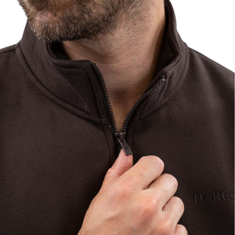Harcour - Long sleeve men's sweatshirt Swabo cocoa 