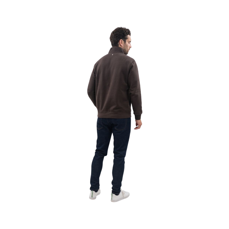 Harcour - Long sleeve men's sweatshirt Swabo cocoa 