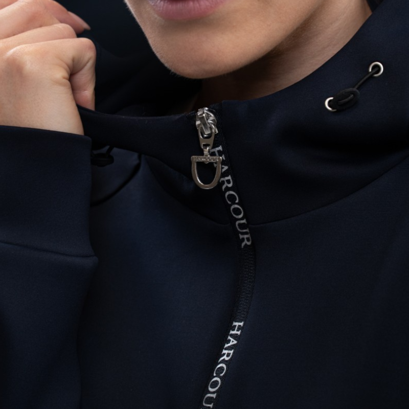 Harcour - Women's zippered technical sweatshirt Ava navy 