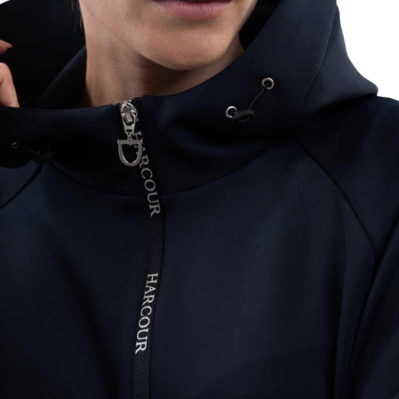 Harcour - Women's zippered technical sweatshirt Ava navy 