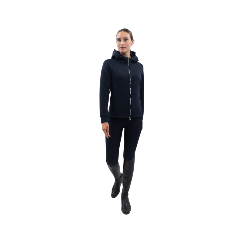 Harcour - Women's zippered technical sweatshirt Ava navy 