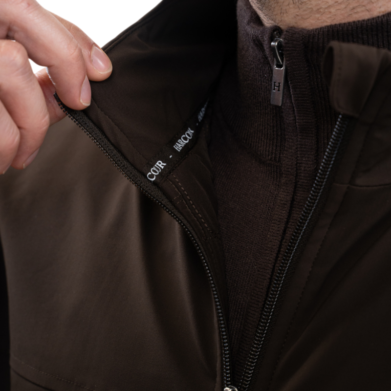 Harcour - Men's long sleeve jacket Jako cocoa 