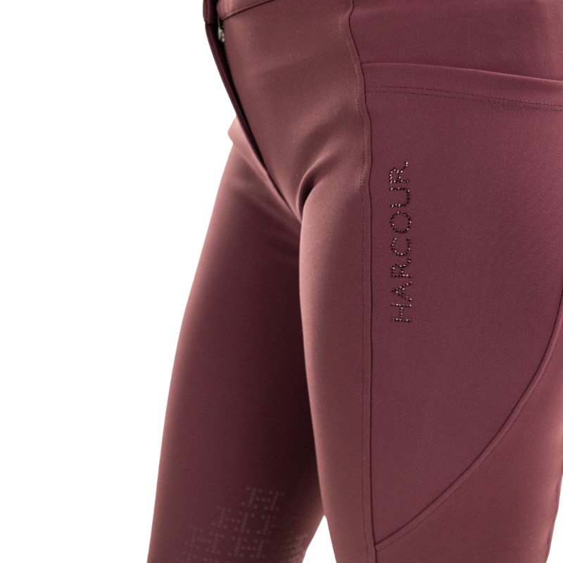 Harcour - Damenreitjeans Luce aubergine 