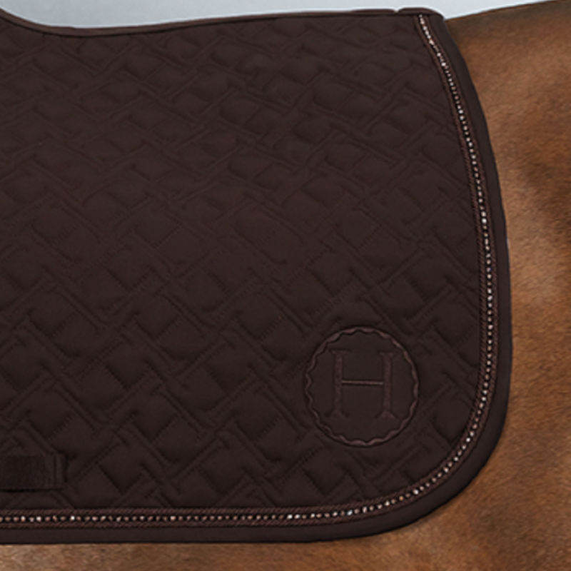 Harcour - Tapis de selle Saphir marron foncé