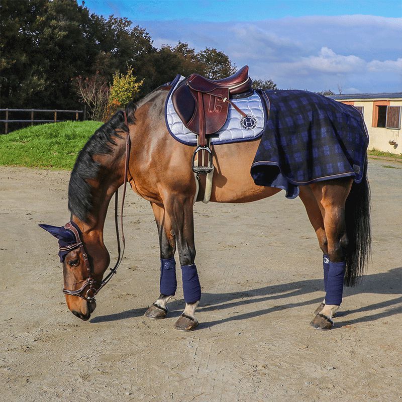 Kentucky Horsewear - Couvre-reins Heavy Fleece à carreaux | - Ohlala