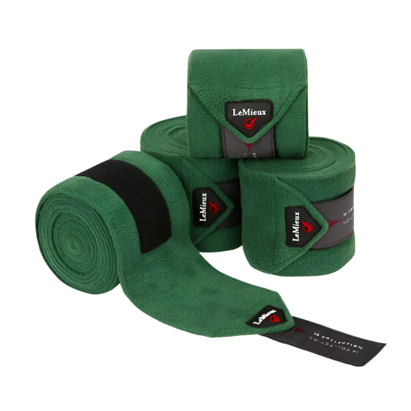 LeMieux - Hunter Green Polo Bands (x4)