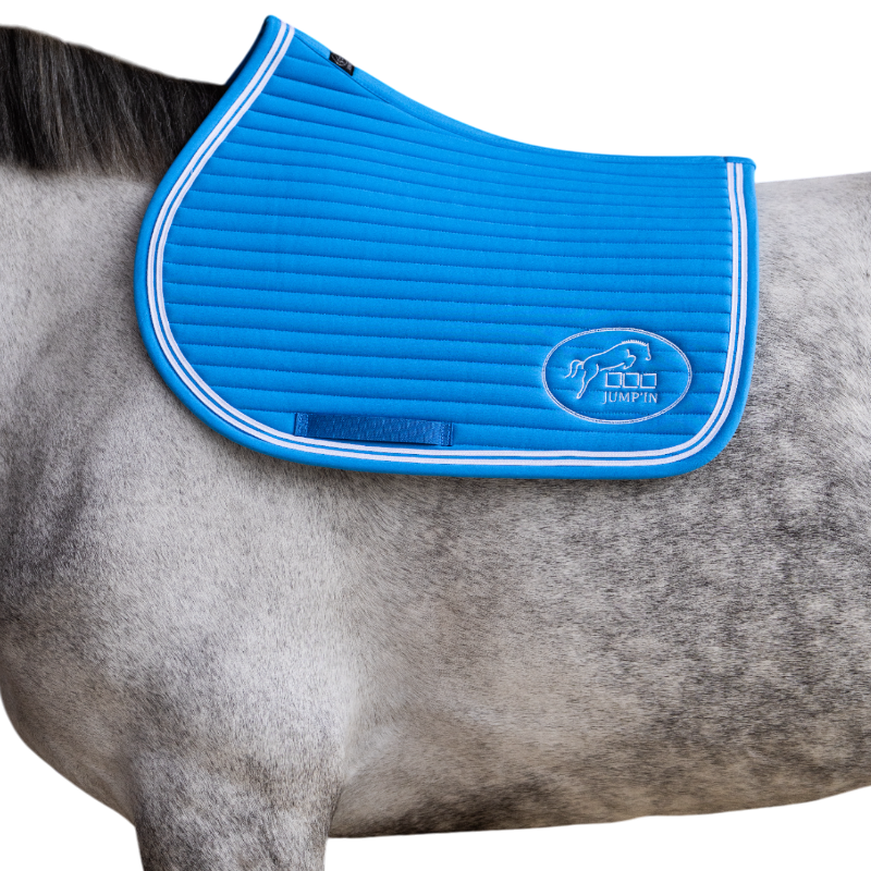 Jump'In - Tapis de selle Balthazar bleu royal/ blanc