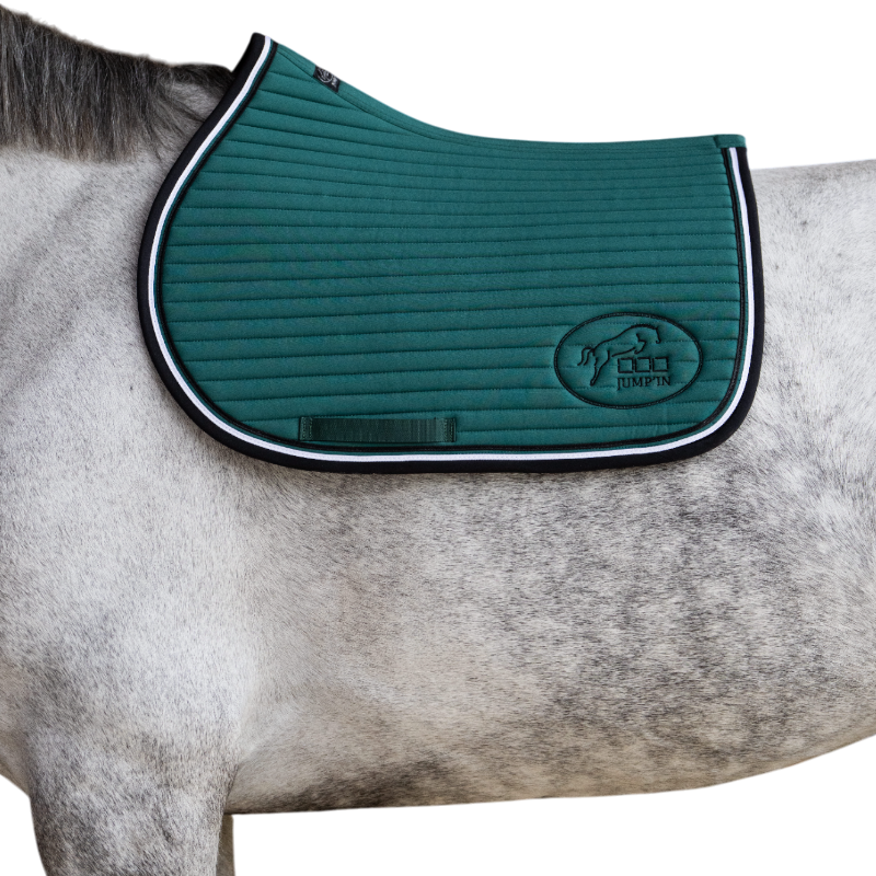 Jump'In - Tapis de selle Balthazar vert/ noir
