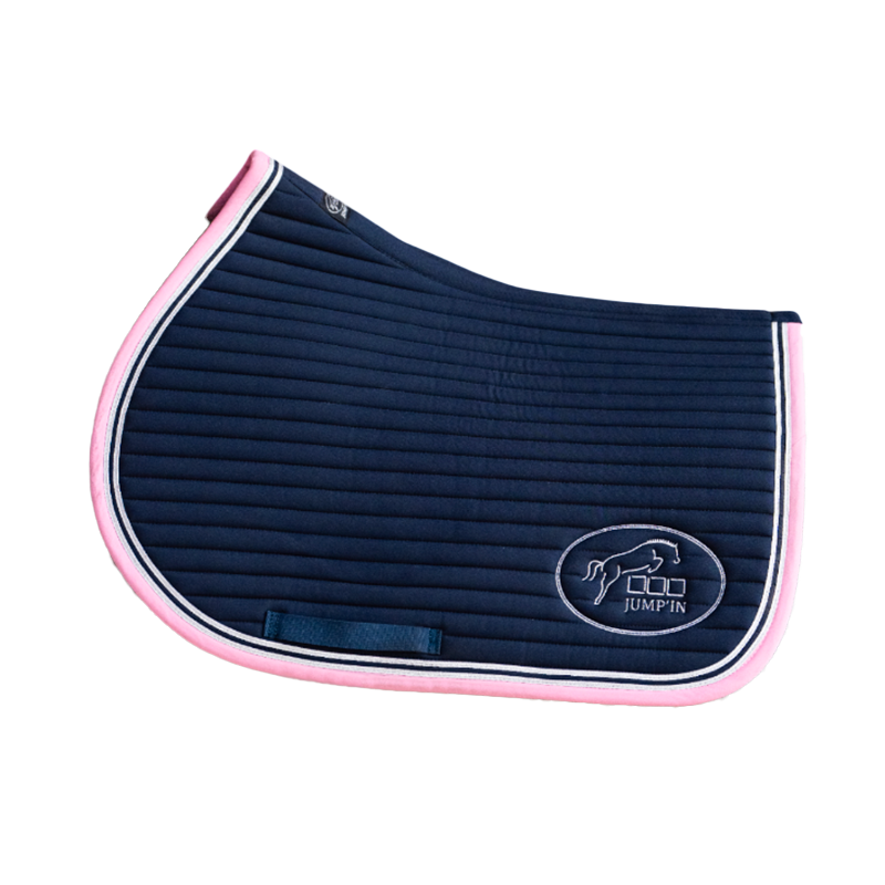 Jump'In - Balthazar zadeldoek marine/roze 