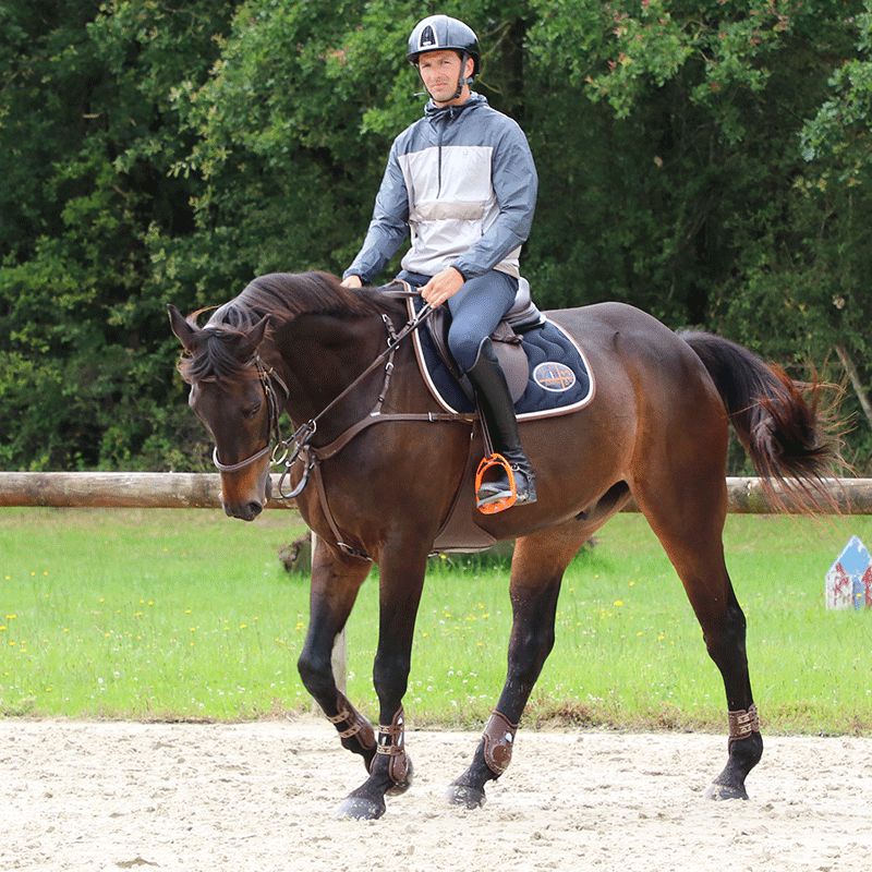 KEP - Casque d'équitation Cromo Shine noir visière standard | - Ohlala