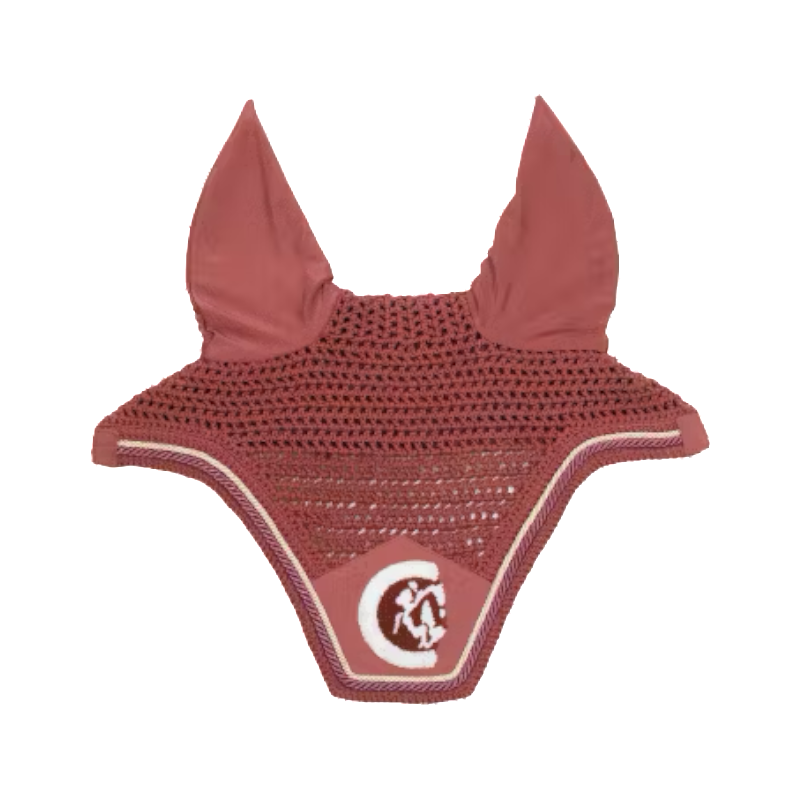 Kentucky Horsewear - Bonnet pour chevaux anti-bruits Wellington 3D Logo Rope fuschia | - Ohlala