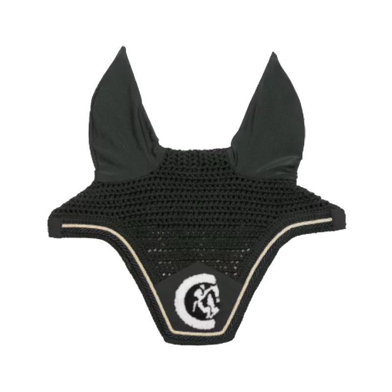 Kentucky Horsewear - Bonnet pour chevaux anti-bruits Wellington 3D Logo Rope pine green | - Ohlala