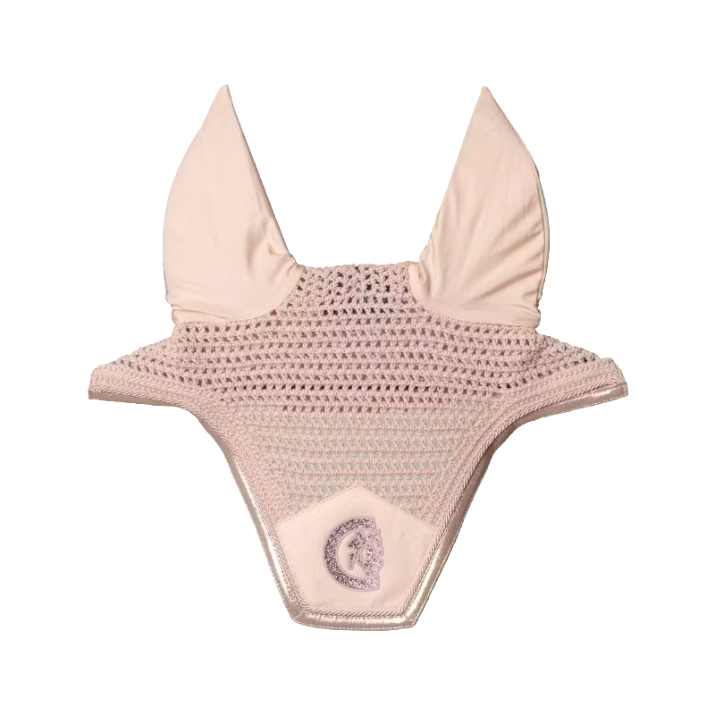Kentucky Horsewear - Bonnet pour chevaux anti-bruits Wellington Sparkling vieux rose | - Ohlala