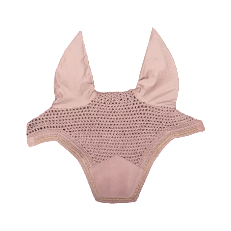 Kentucky Horsewear - Bonnet pour chevaux anti-bruits Wellington Velvet soft rose | - Ohlala